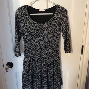 Black and white dress